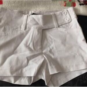 Stylish White High-Waisted Shorts